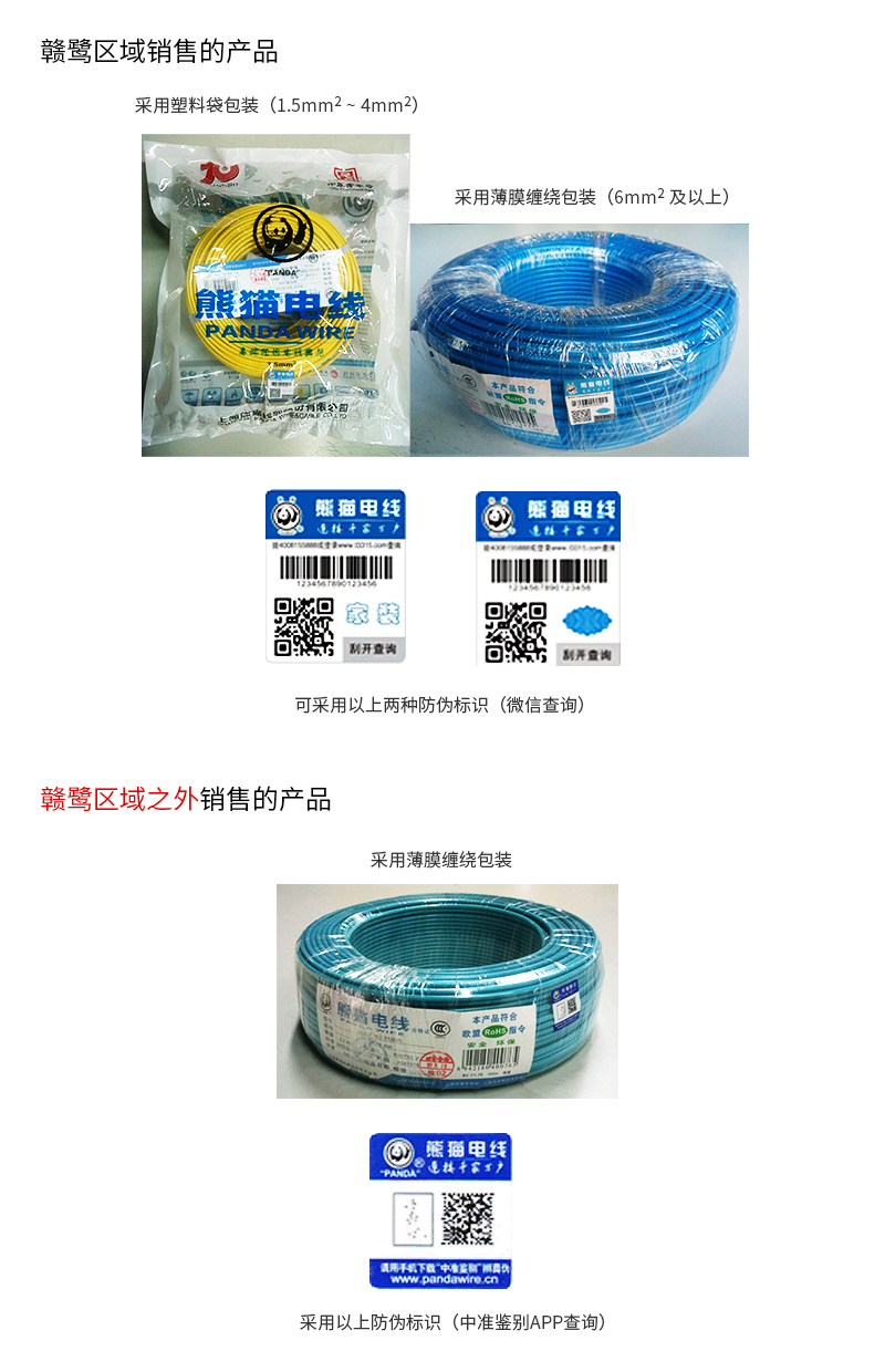 关于乐竟体育赣鹭区域销售的产品包装及防伪标识说明